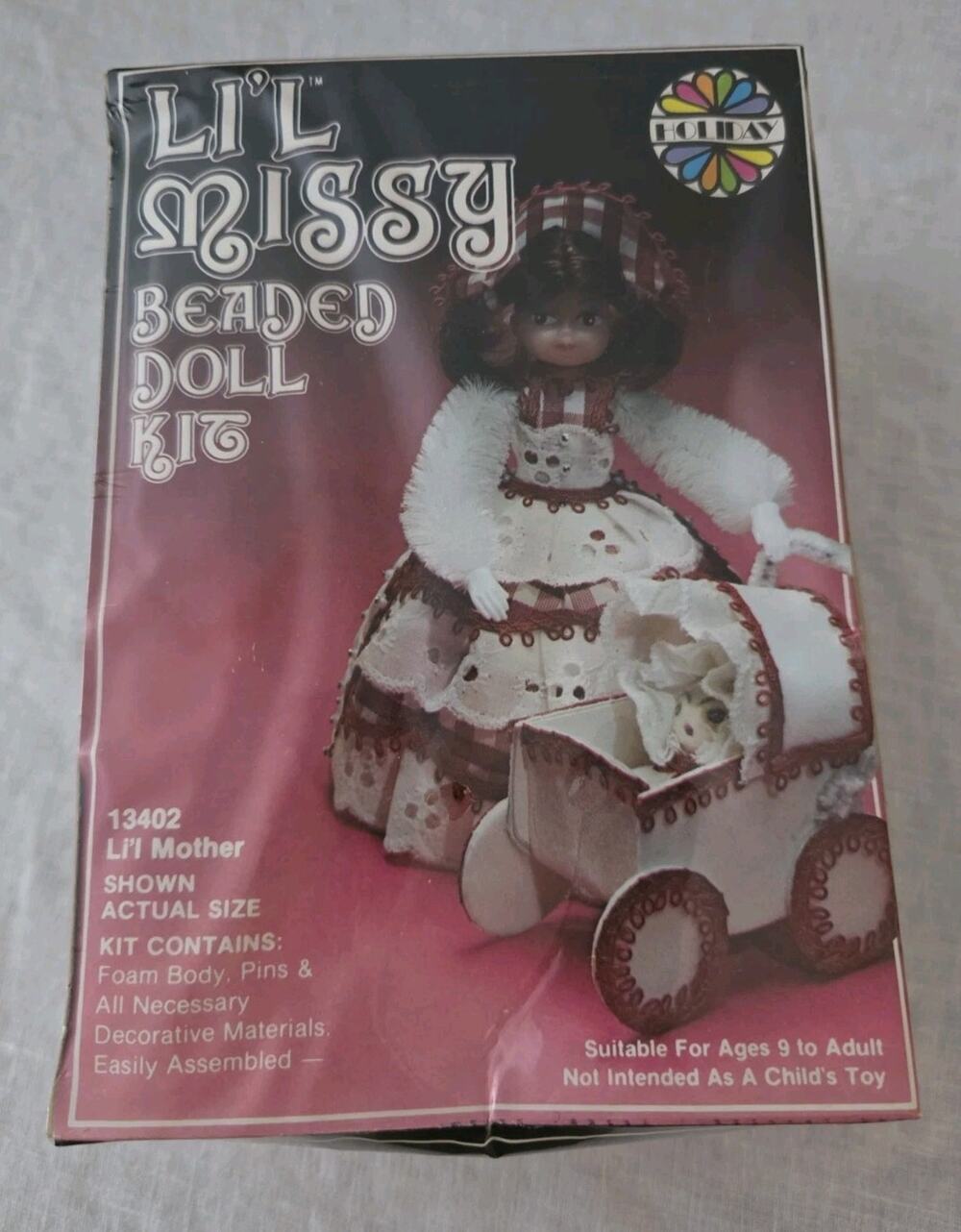 Walco Li'l Missy Beaded Doll Kit Sequin Vintage Lil Mother #13402